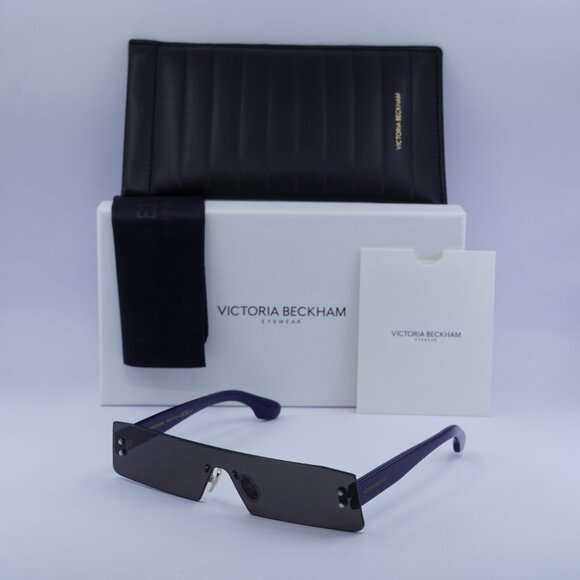 Victoria Beckham VB241S 414 Rectangle Sunglasses – Blue/Dark Grey - Picture 5 of 10